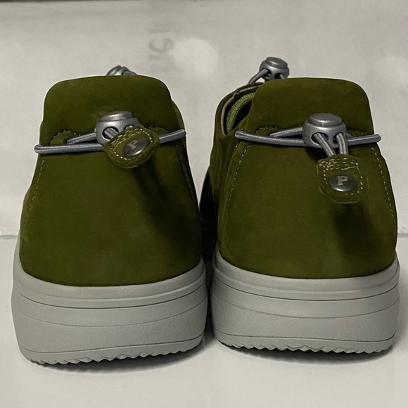 Pandere Womens Barista Shoe Moss Green Gray Wide Width Swelling Plantar Fascitis - Picture 6 of 9